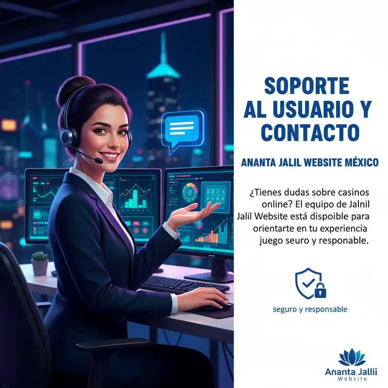 Soporte técnico y atención al cliente en ananta jalil website